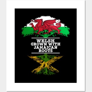 Welsh Grown With Jamaican Roots - Gift for Jamaican With Roots From Jamaica Posters and Art